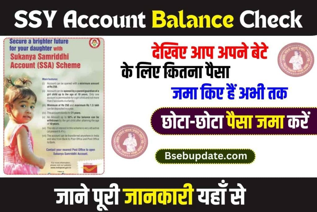 SSY Account Balance Check 2023