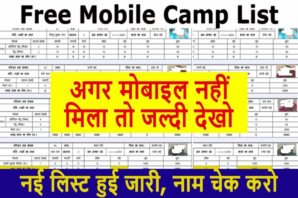 Rajasthan Free Mobile Camp List