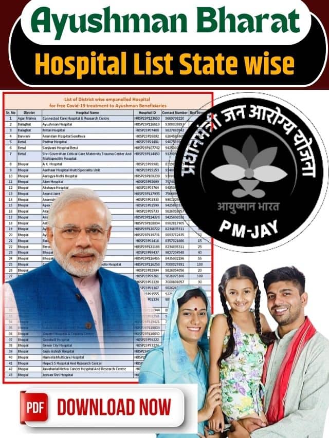 Ayushman Bharat Hospital List State wise: आयुष्मान भारत हॉस्पिटल लिस्ट 2023 PDF Download