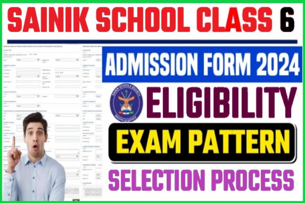 Sainik School Class 6 Admission Form