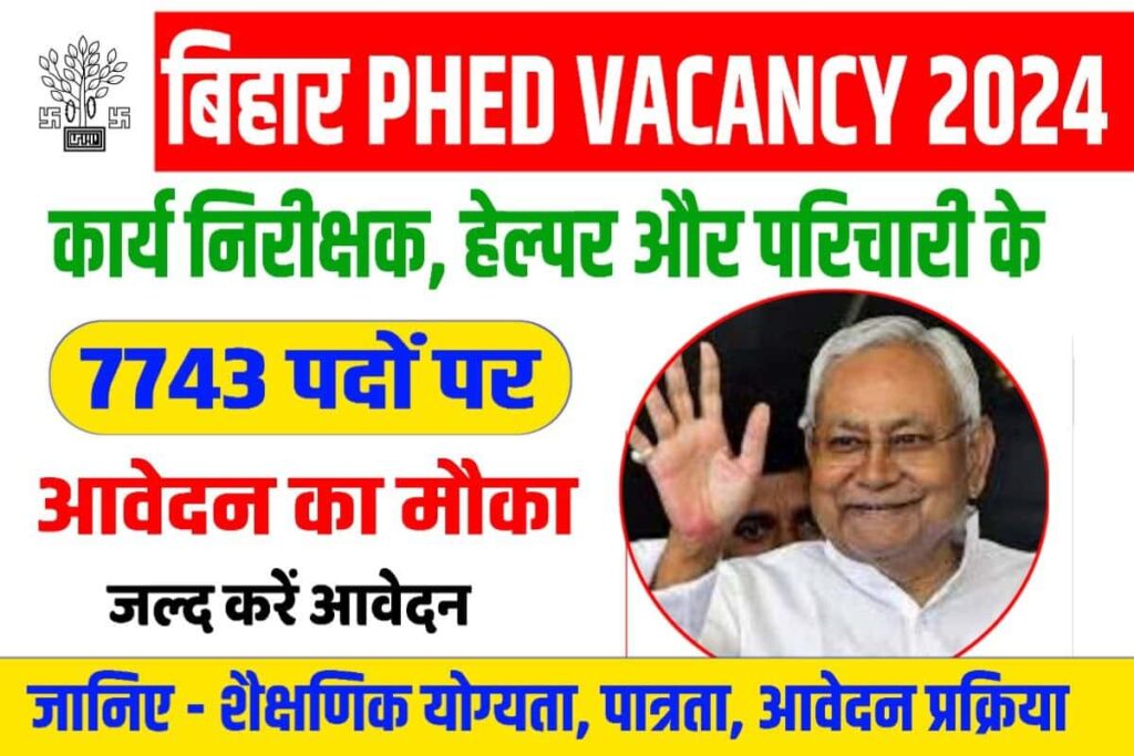 Bihar PHED Vacancy 2024