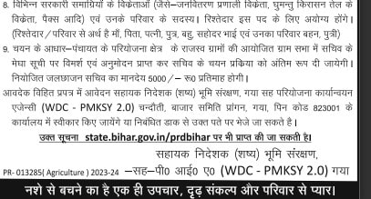Bihar Sachiv Vacancy 2023 Required Documents