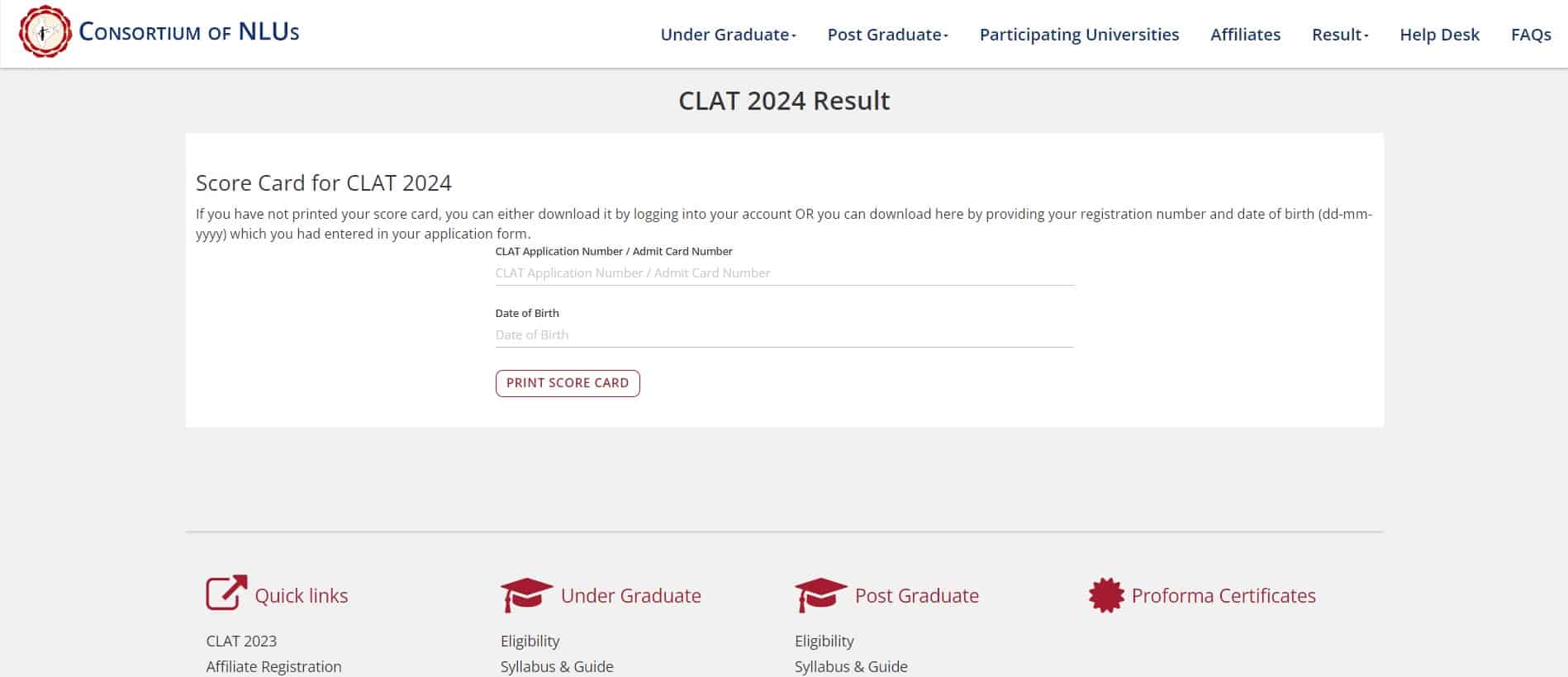 CLAT Result 2024 out