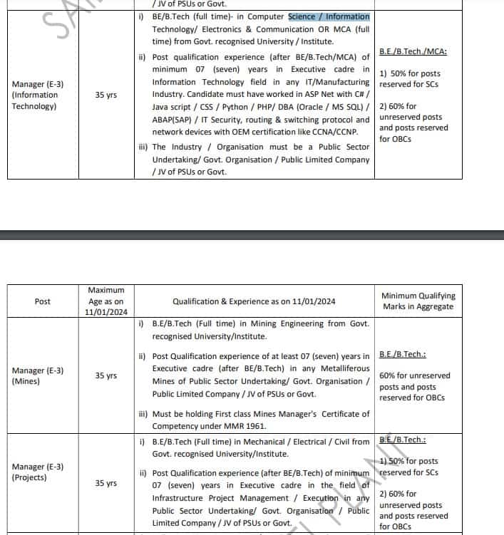 Eligibility criteria