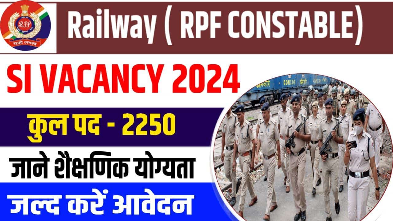 RPF SI Vacancy 2024 Out For 2250 Post , Direct Apply Link @www.rpf ...